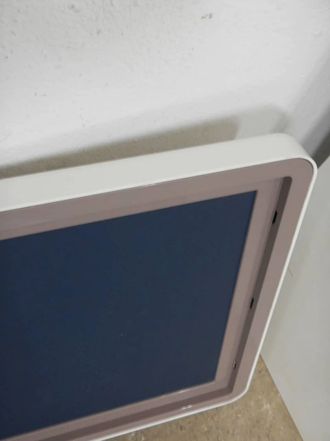 Square mirror with plastic frame, 1970s 7