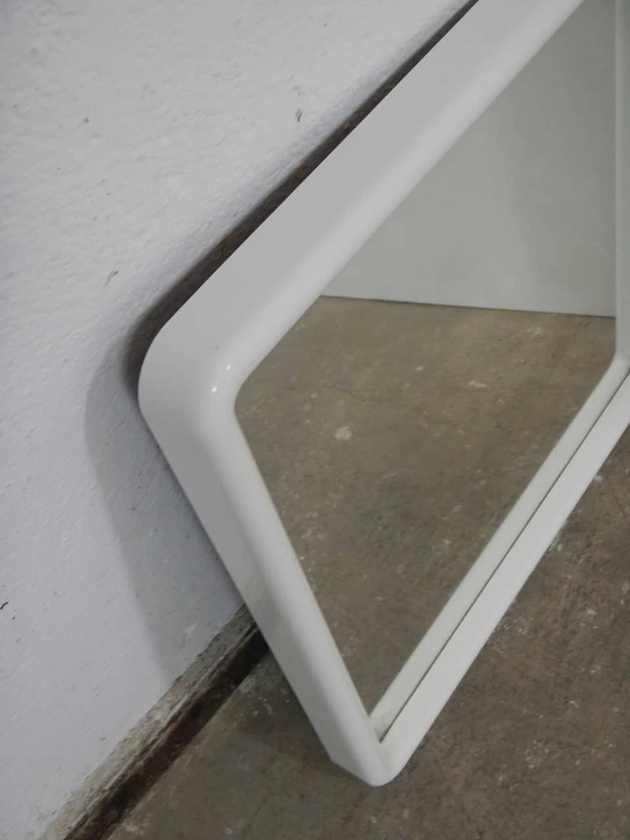 Square mirror with plastic frame, 1970s 8
