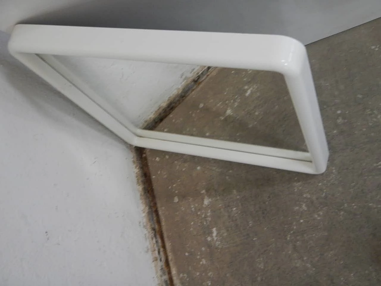 Square mirror with plastic frame, 1970s 9