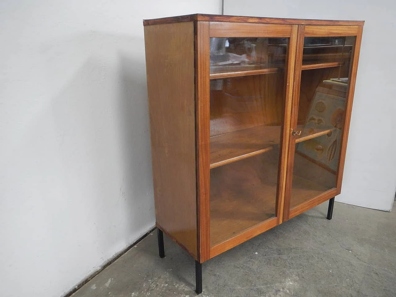 Teak showcase with formica top, 1960s 4