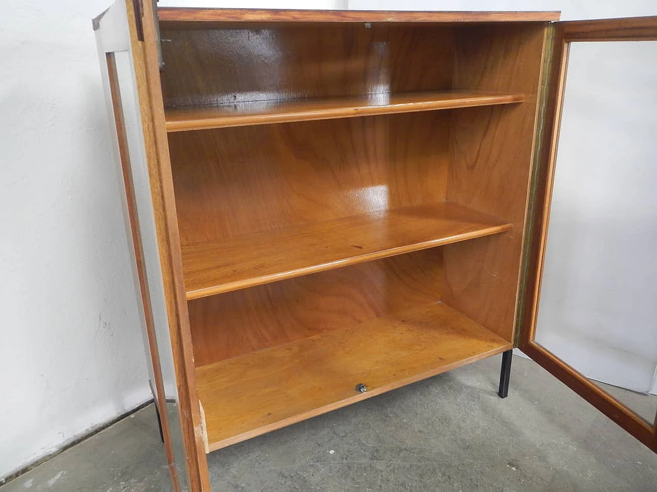 Teak showcase with formica top, 1960s 9