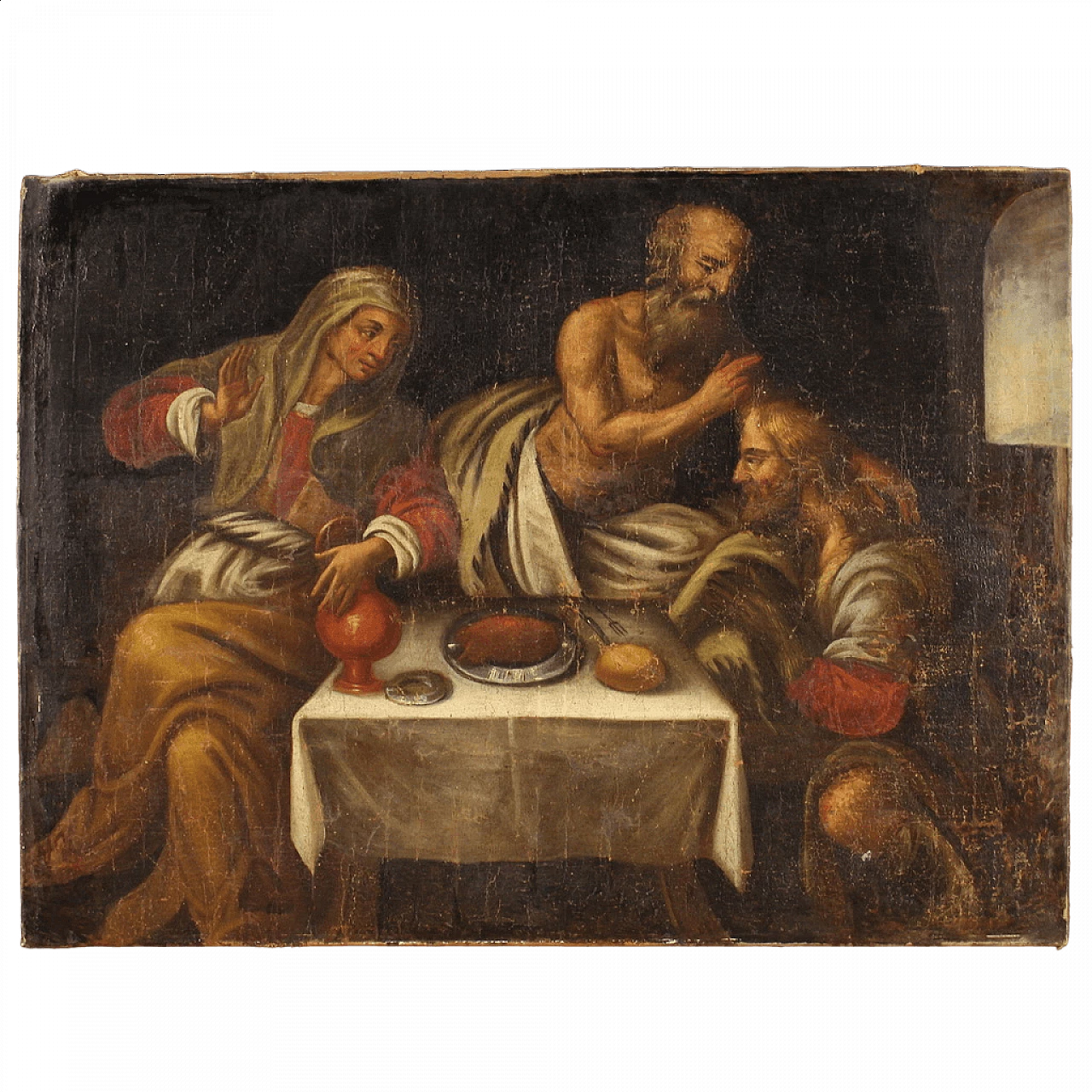 Painting of the Sale of the Primogeniture, oil on canvas, 17th century 16