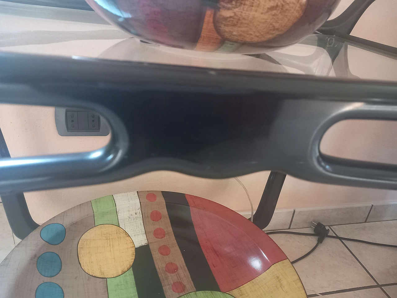 Carrello portavivande in mogano e vetro nello stile di Ico Parisi, anni '50 4