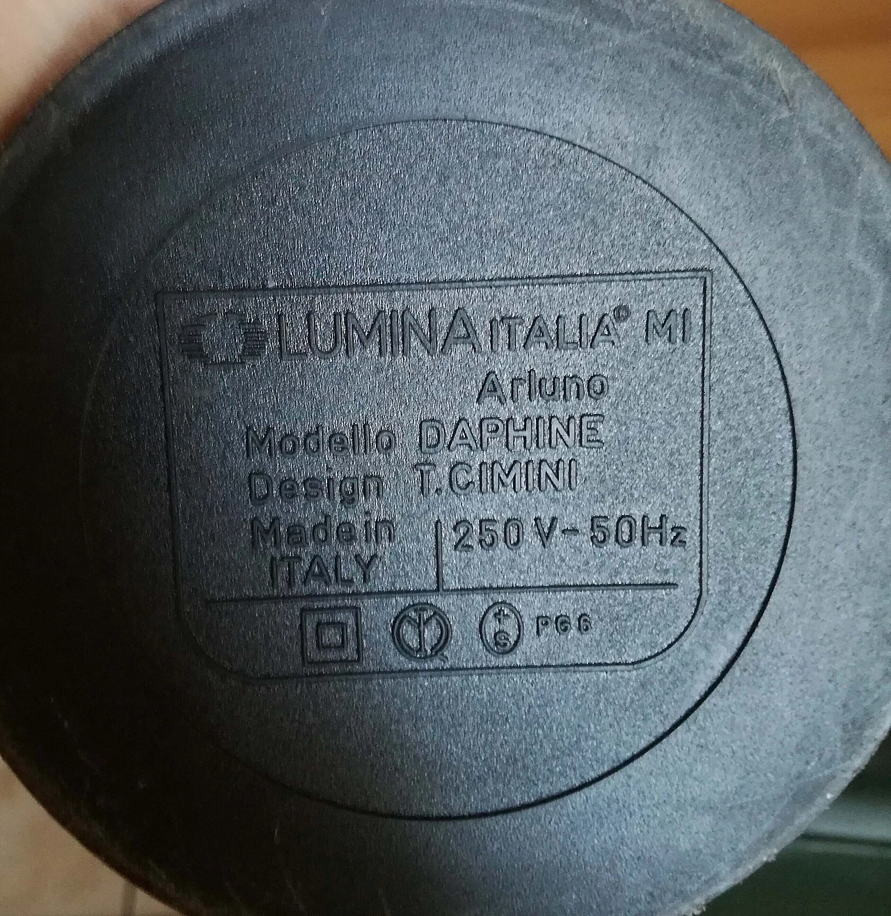 Lampada da tavolo Dalphine di Tommaso Cimini per Lumina, anni '70 7