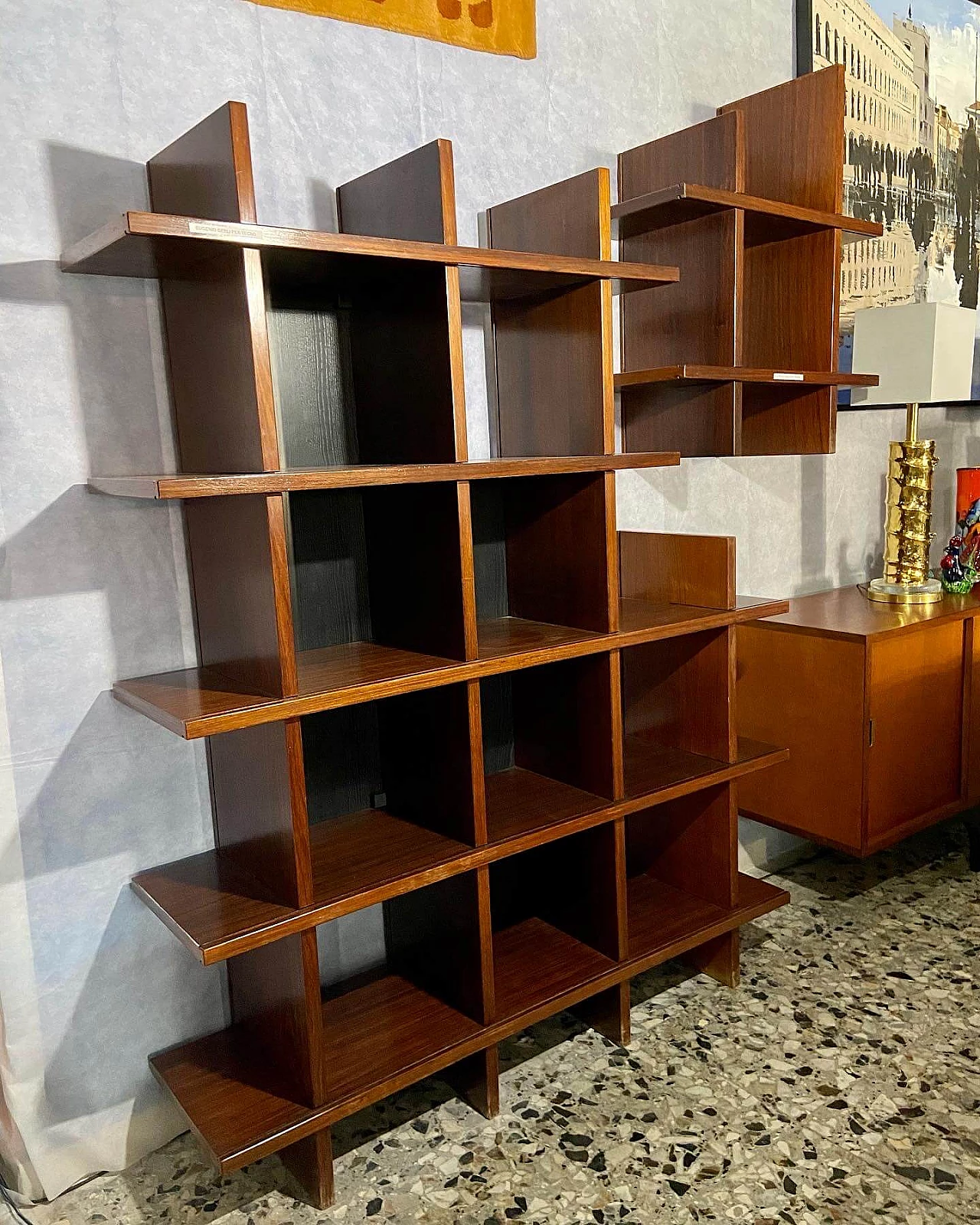 Libreria E101 Domino di Eugenio Gerli per Tecno, anni '60 5