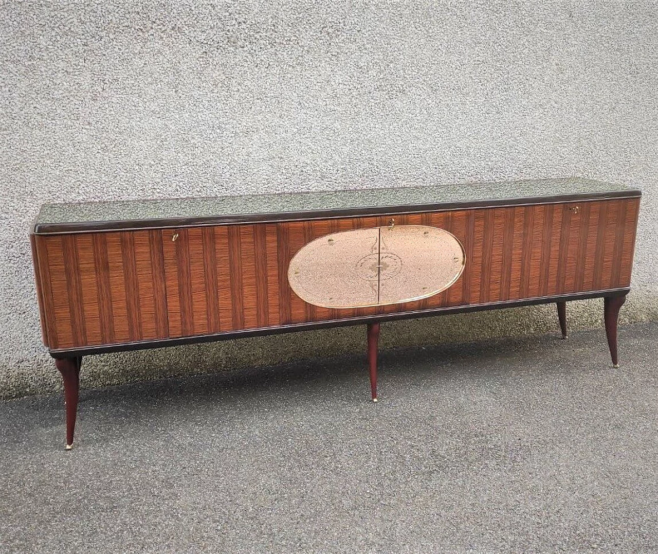 Credenza di Vittorio Dassi per G. Cecchini e C. di Lissone, anni '50 3