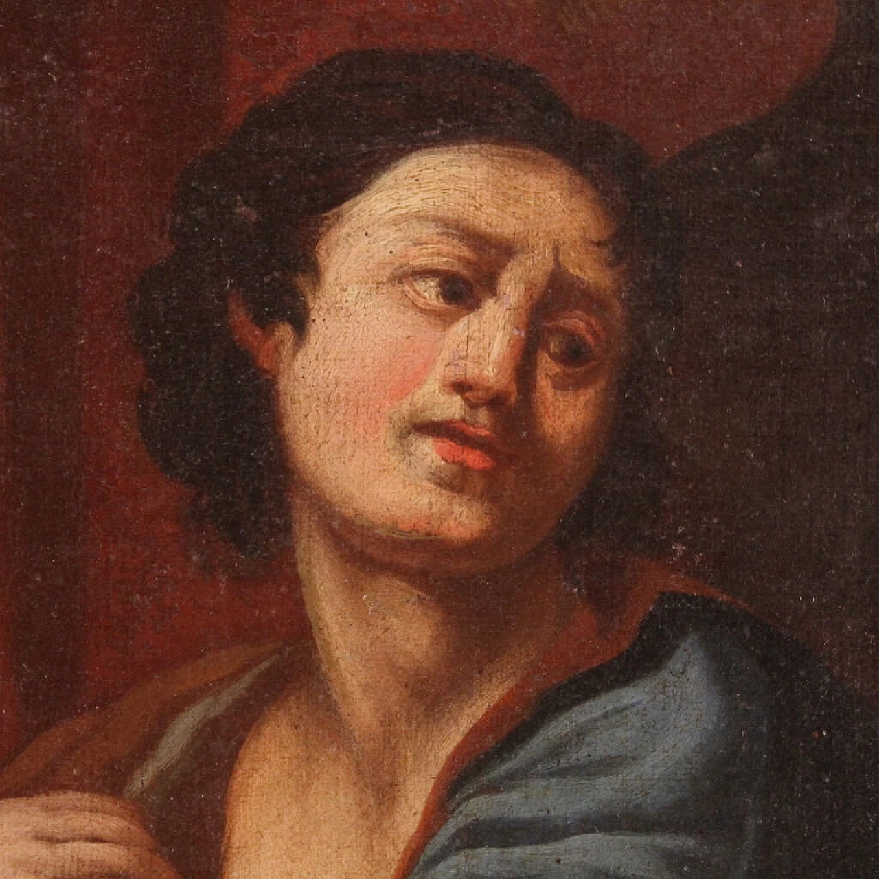 Painting depicting Joseph and Putiphar's wife, oil on canvas, 18th century 9