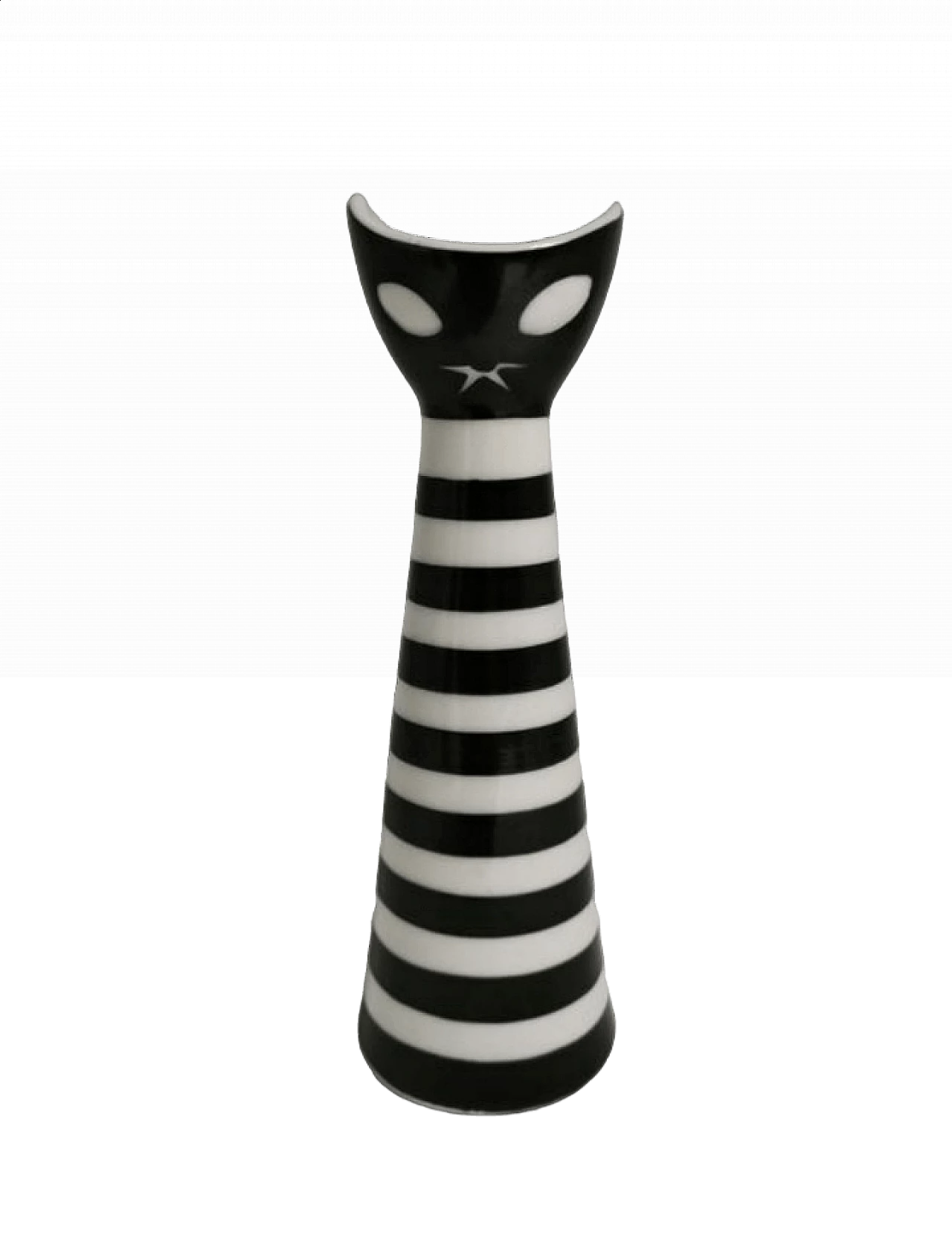 Porcelain cat figurine by Janos Torok for Zsolnay, 1960s 11