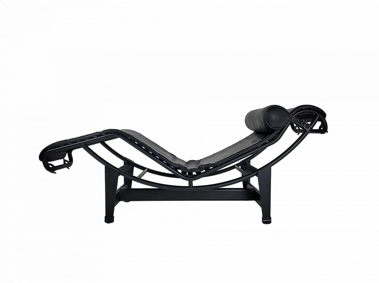 Black LC4 chaise longue by Le Corbusier for Cassina, 2000s 14