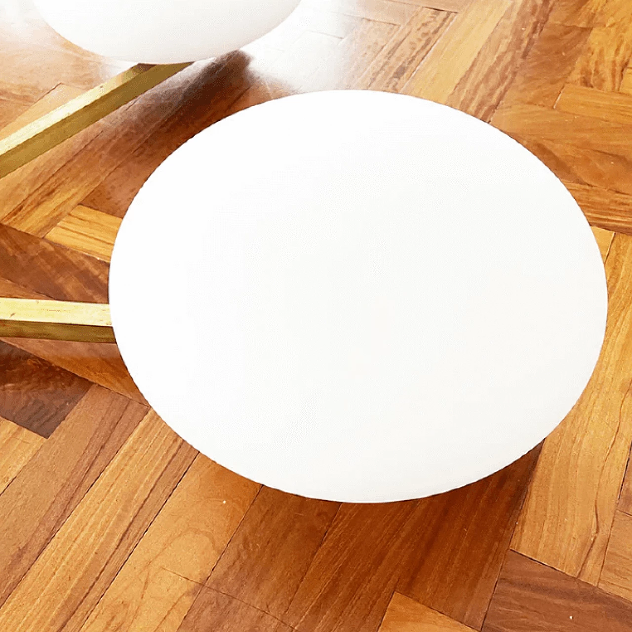 Angelo Lelli style ray ceiling lamp, 1950s 4