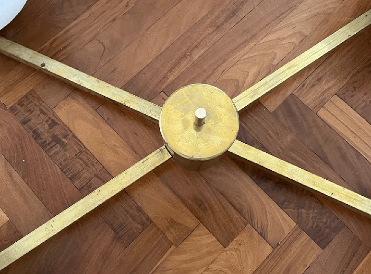 Angelo Lelli style ray ceiling lamp, 1950s 7