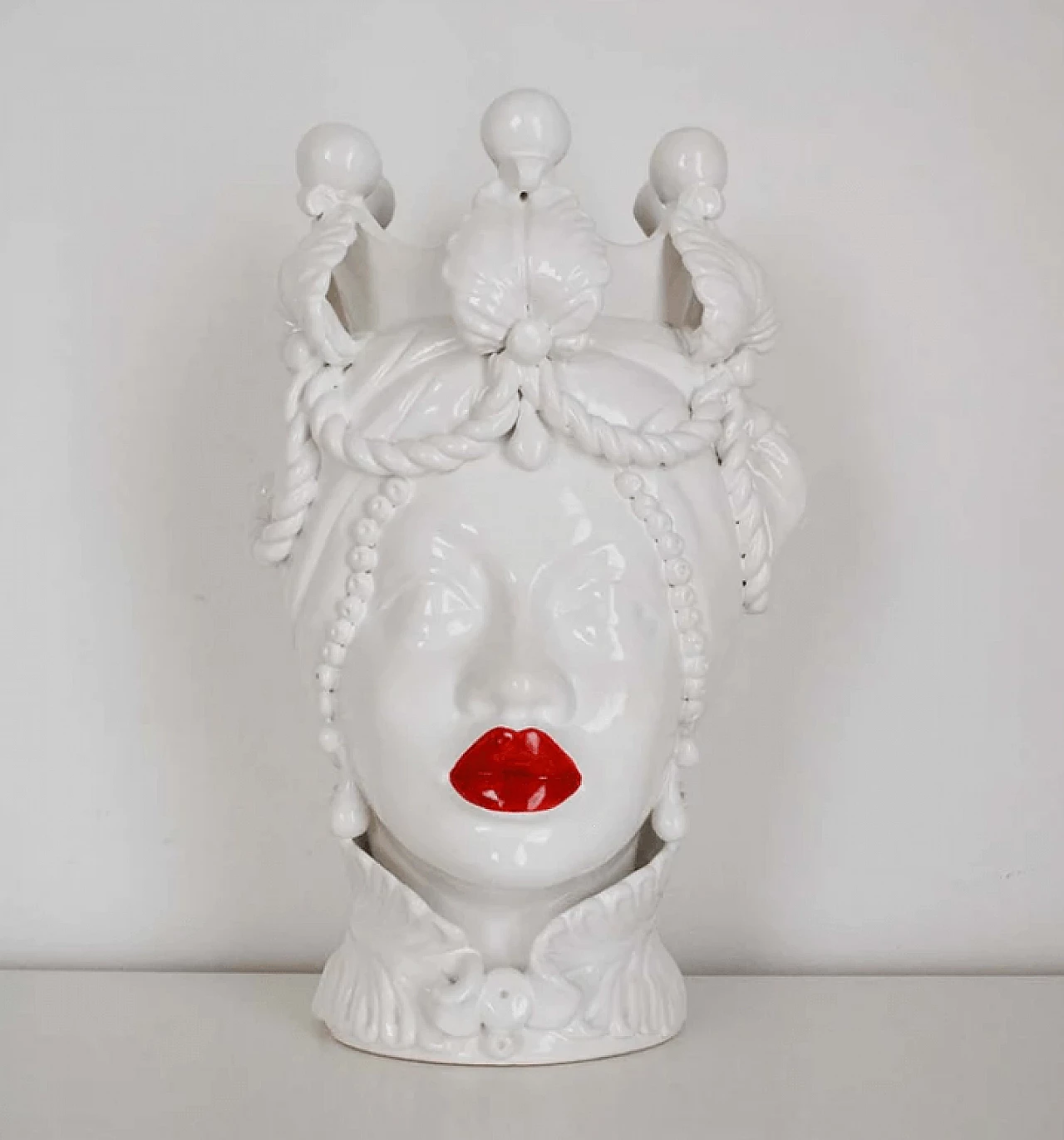 Testa di Moro, Caltagirone ceramic vase, 2000s 1
