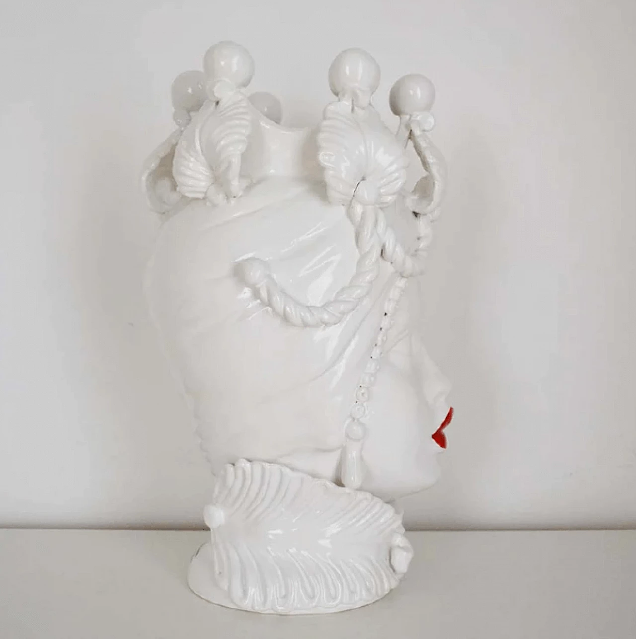 Testa di Moro, Caltagirone ceramic vase, 2000s 4