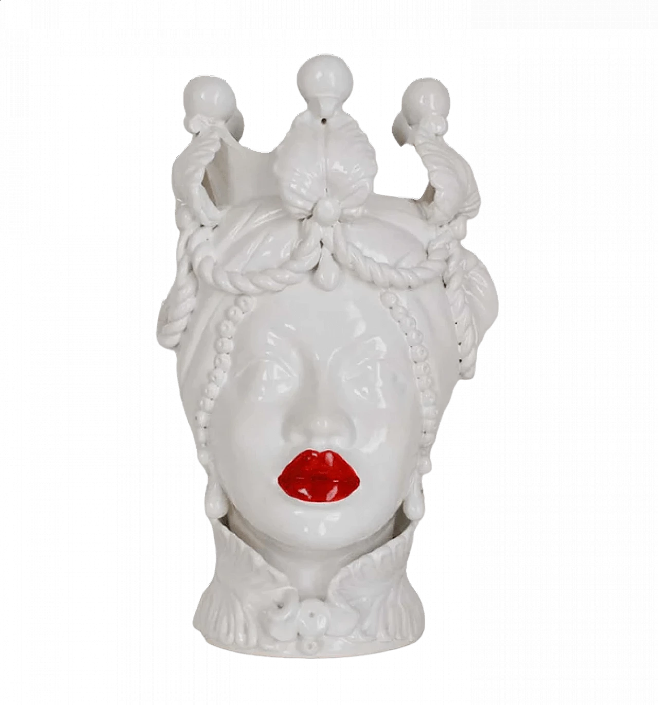 Testa di Moro, Caltagirone ceramic vase, 2000s 7