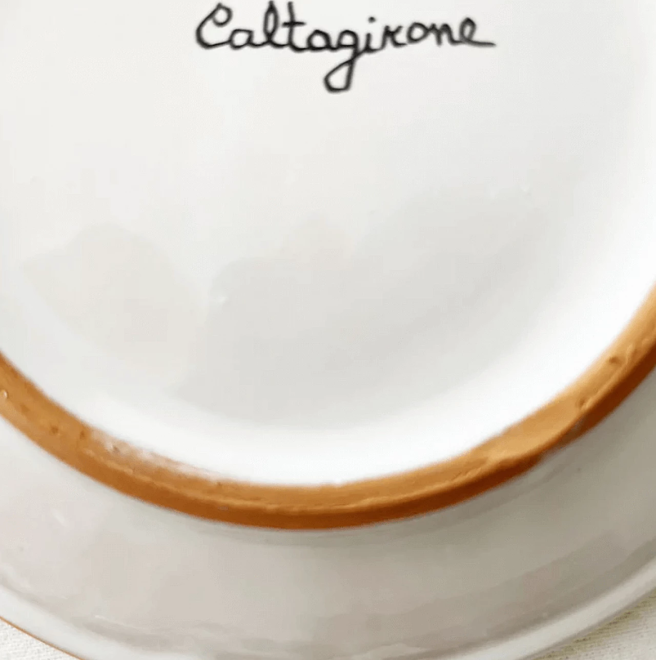 6 Caltagirone ceramic dessert plates, 2000s 4