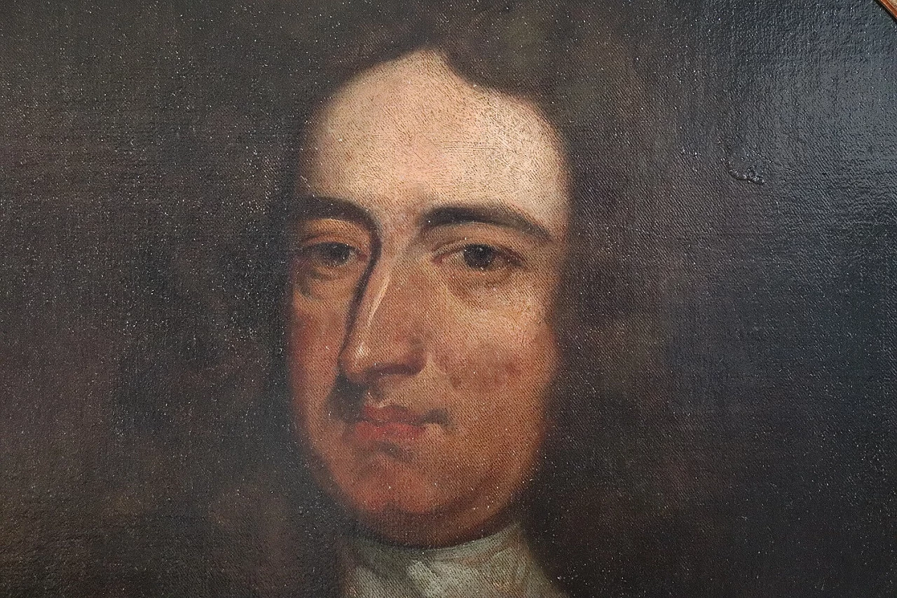 Portrait of a gentleman, English school, oil on canvas, 18th century 4