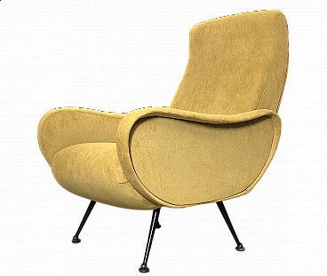Yellow Lady style armchair by Zanuso, 1950s