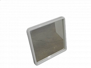 Square mirror with plastic frame, 1970s