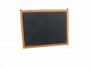 Beech wall-mounted school blackboard, 1980s