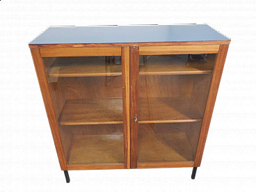 Teak showcase with formica top, 1960s