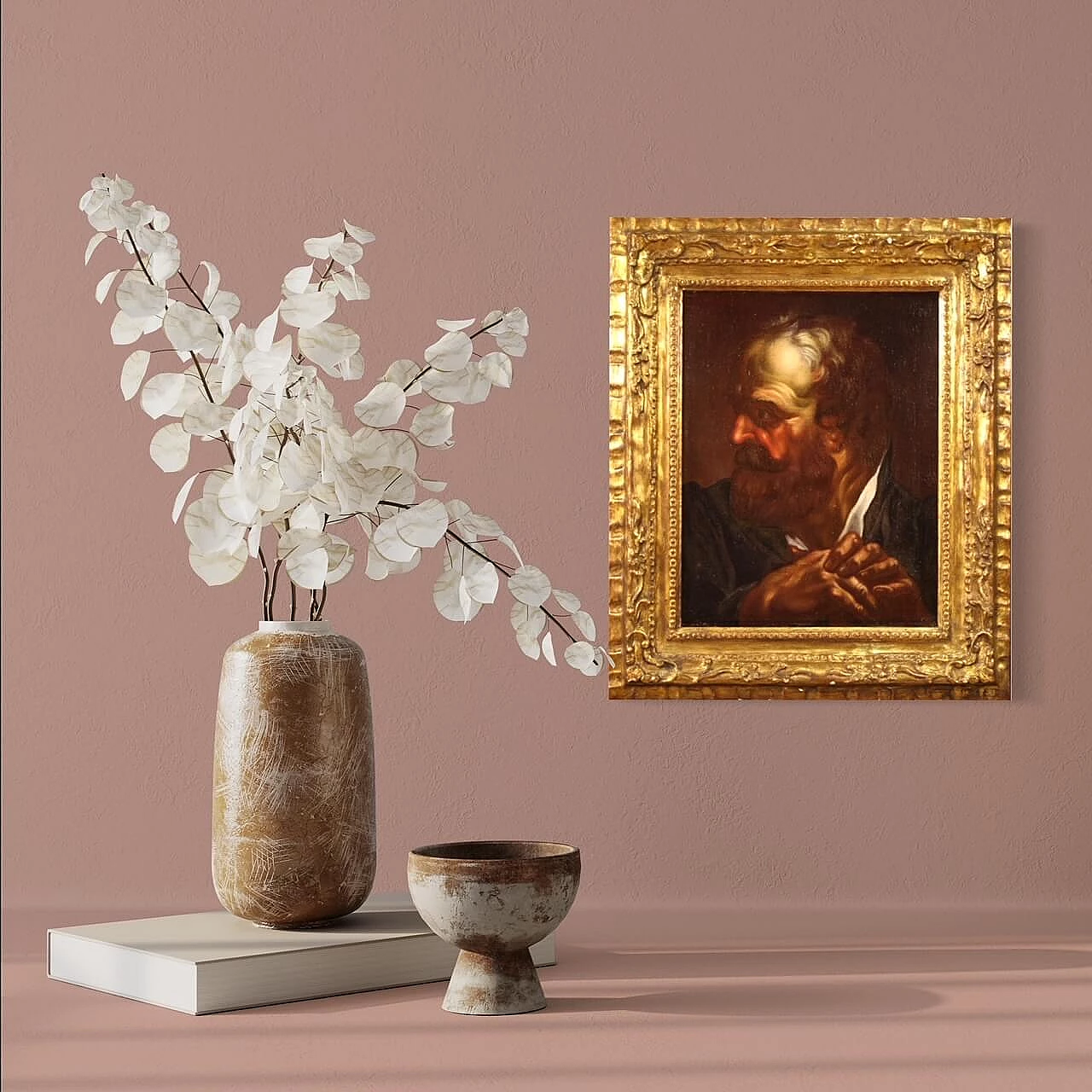 Stile di Egidio Dall'Oglio, Ritratto maschile, olio su tela, prima metà del '700 1354046