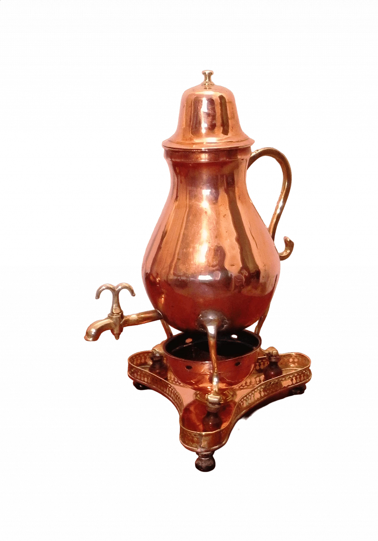 Copper and brass samovar, early 20th century 12