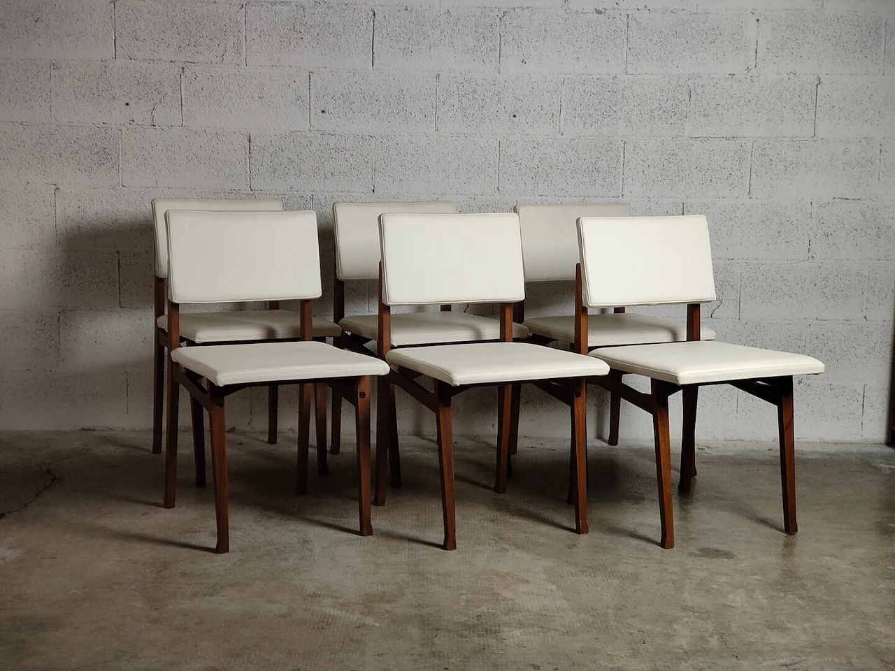 6 SD9 Luisella chairs by Franco Albini for Poggi, 1960s 6