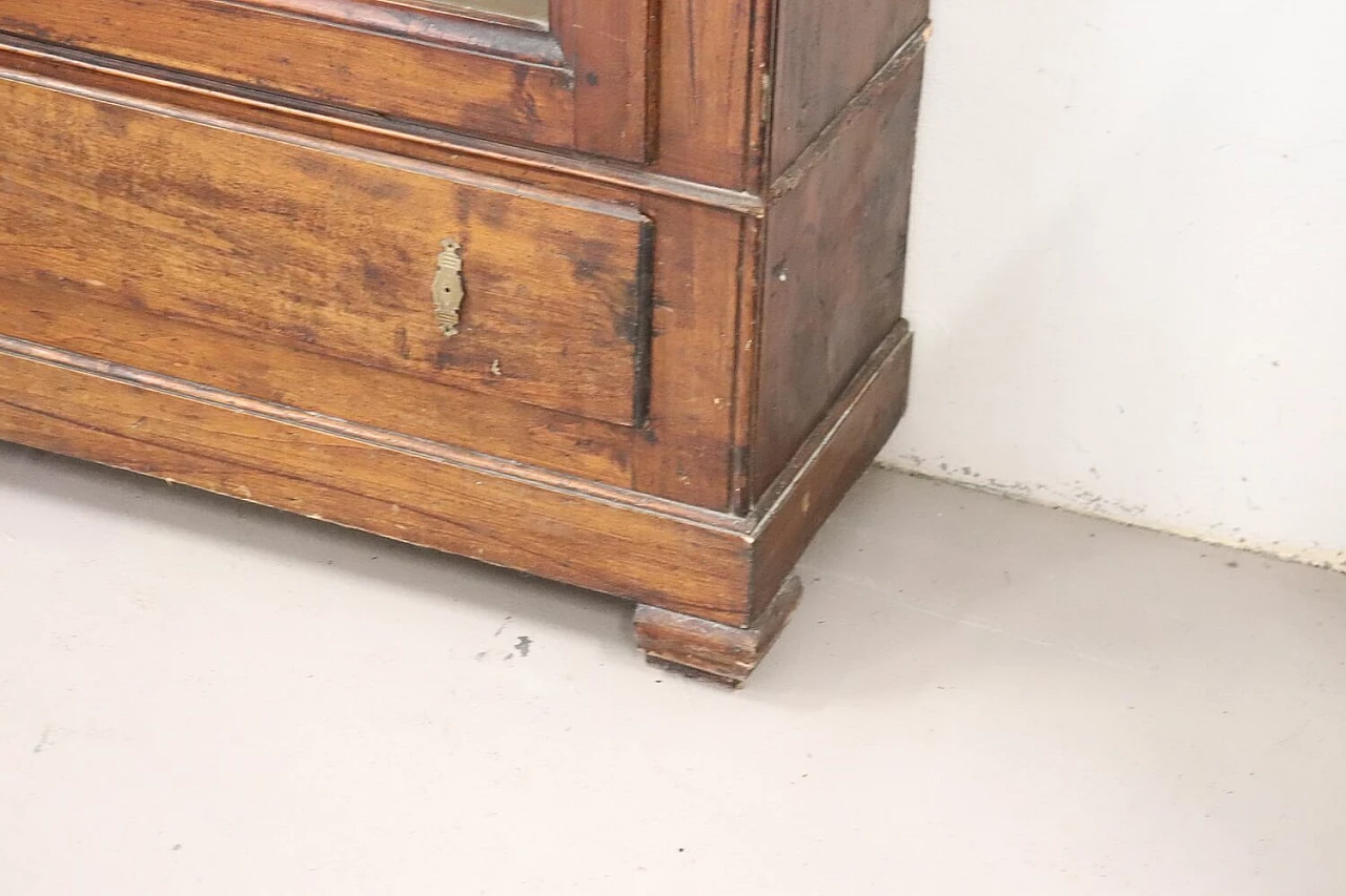 Solid poplar glass cabinet, 19th century 8