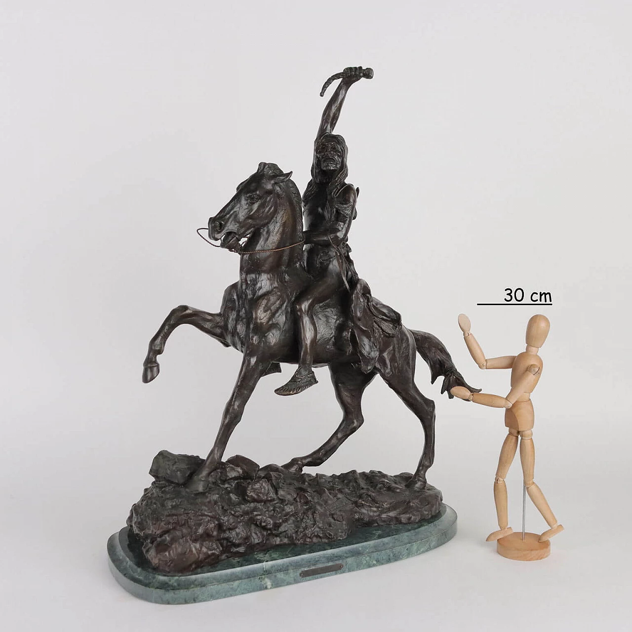 Allegory of triumph, bronze sculpture, reproduction of Frederic Remington 2