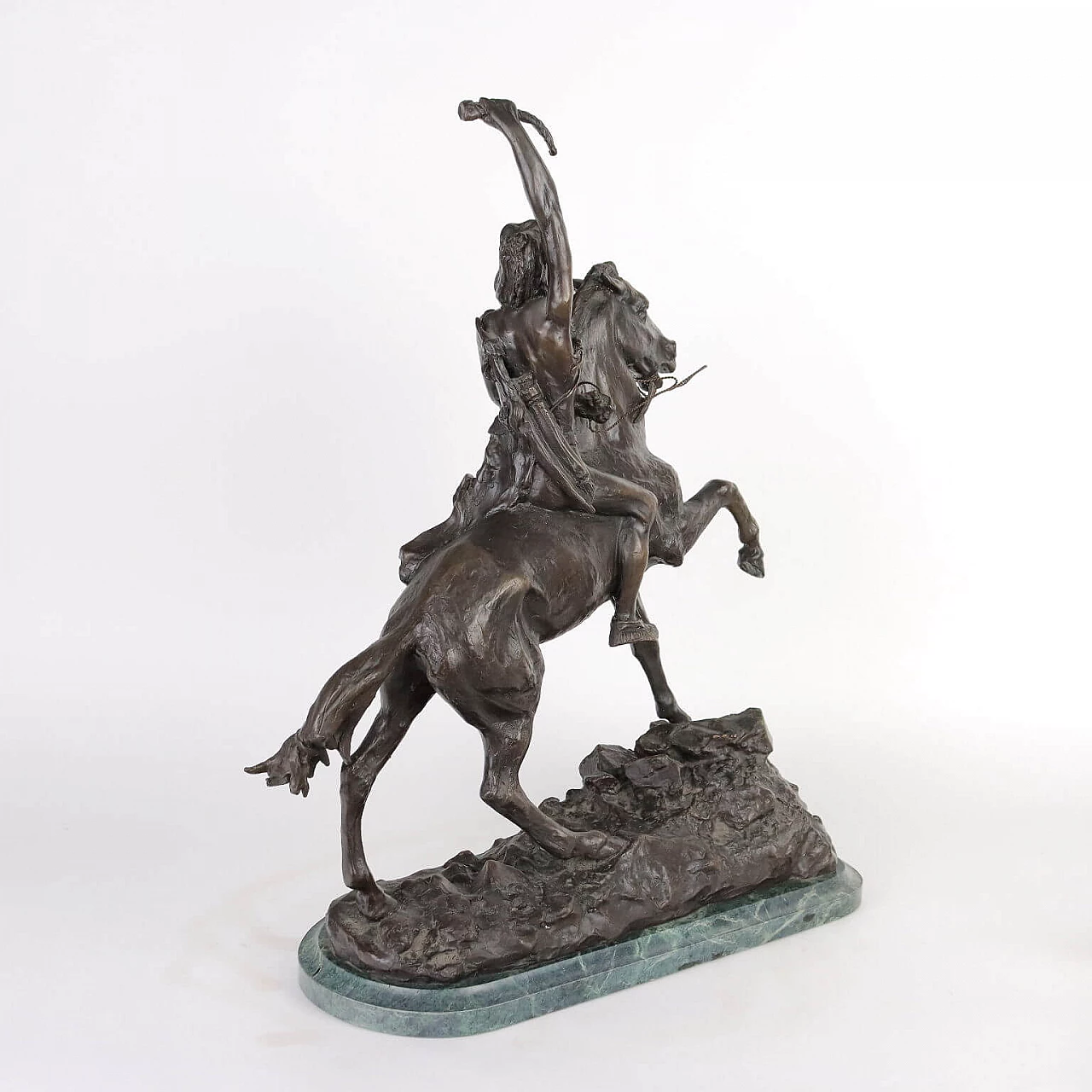 Allegory of triumph, bronze sculpture, reproduction of Frederic Remington 7