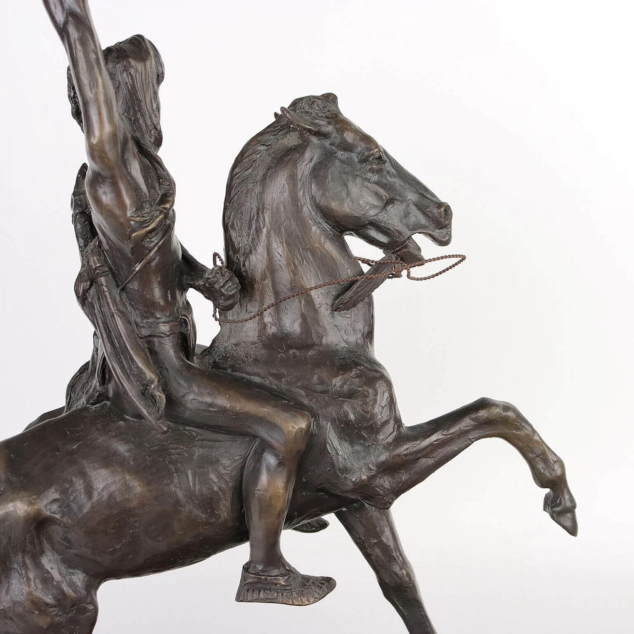 Allegory of triumph, bronze sculpture, reproduction of Frederic Remington 8