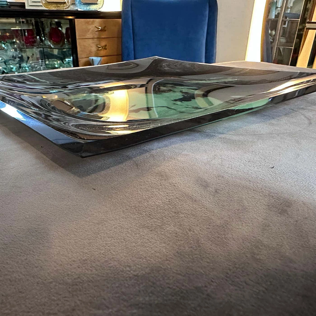 Andy Warhol square glass tray by Rosenthal, 1990s 7