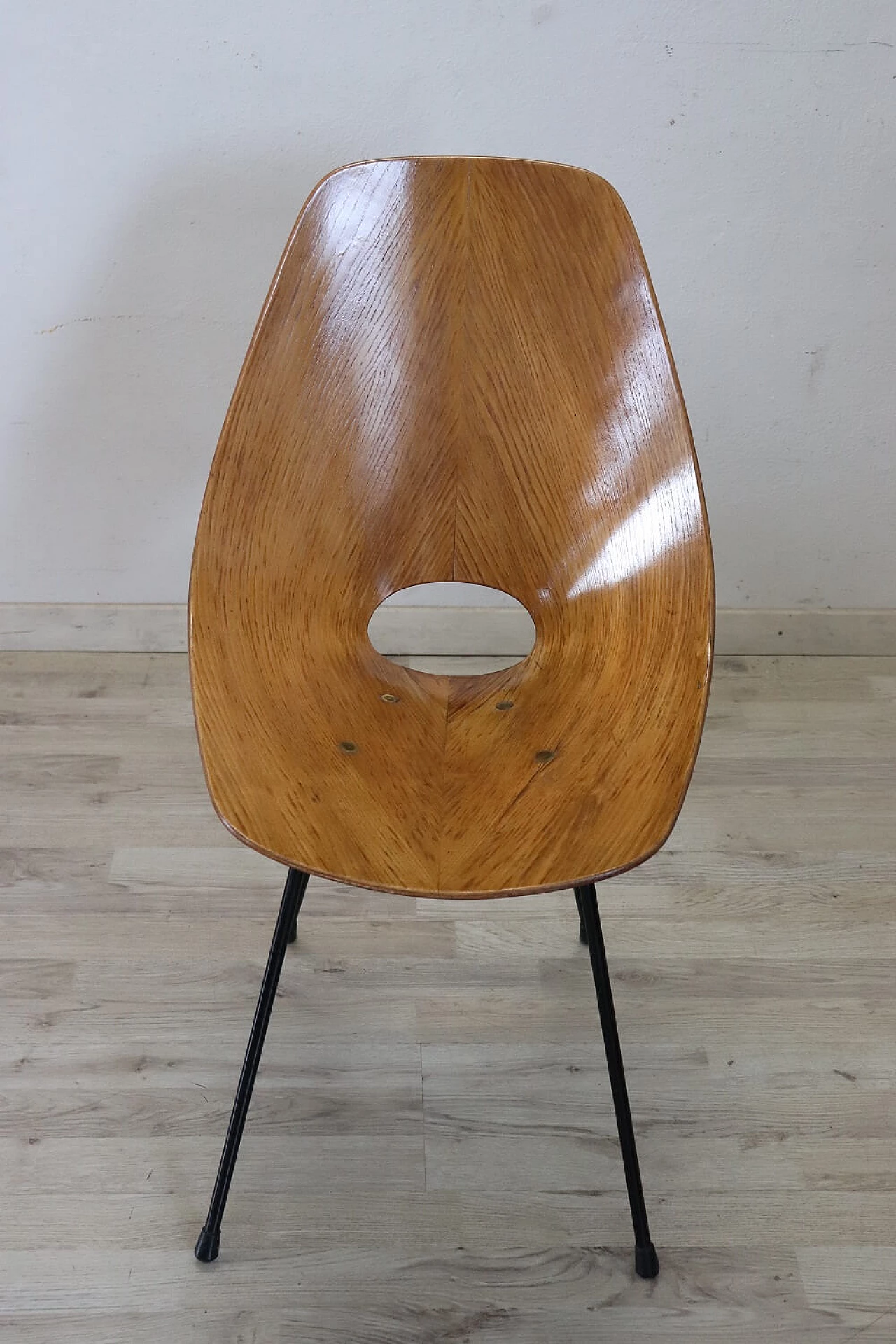 Medea bent oak chair attributed to Vittorio Nobili for Fratelli Tagliabue, 1955 3