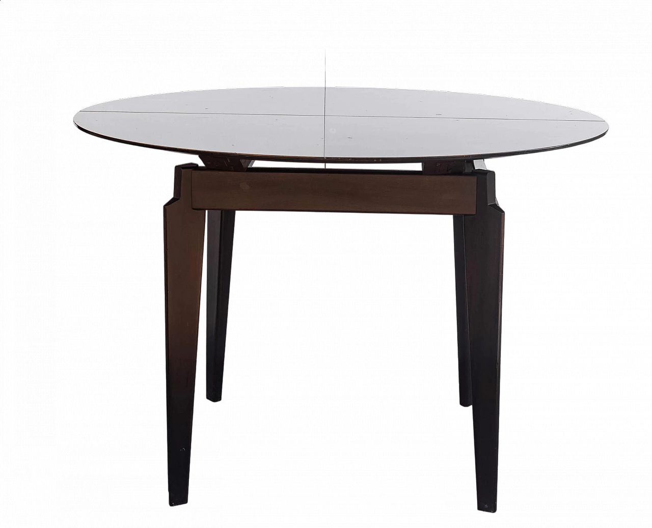 Tavolo in legno allungabile di Edmondo Palutari per Vittorio Dassi, anni '50 14