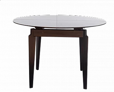 Tavolo in legno allungabile di Edmondo Palutari per Vittorio Dassi, anni '50