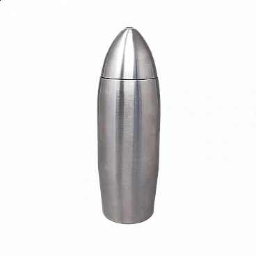 Bullet cocktail shaker in stainless steel, 1960s