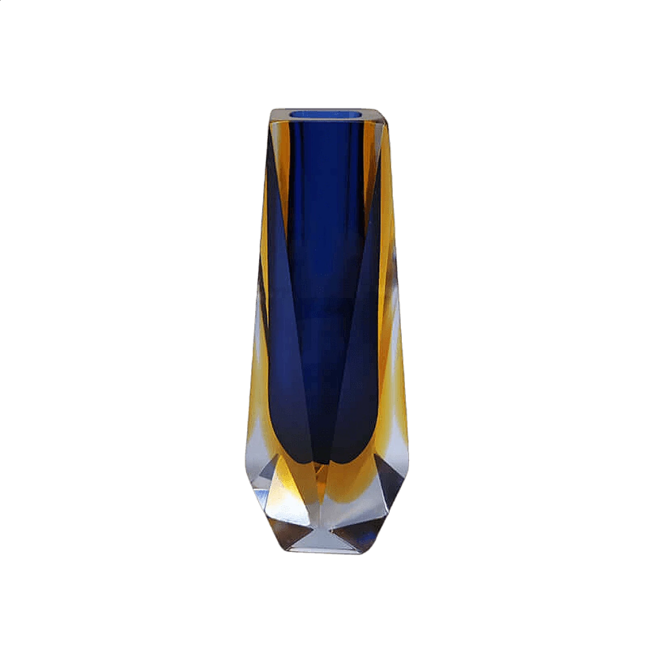 Vase in blue Murano glass by Mandruzzato, 1960s 8
