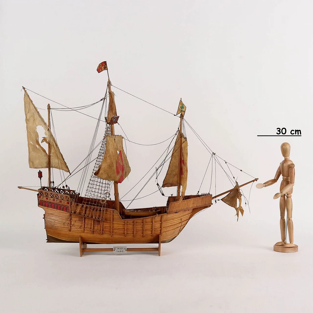 Wood caravel Santa Maria model 2