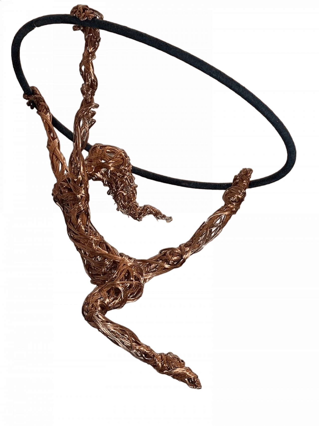 Maria Vittoria Urbinati, acrobat woman, copper wire sculpture, 2010 21
