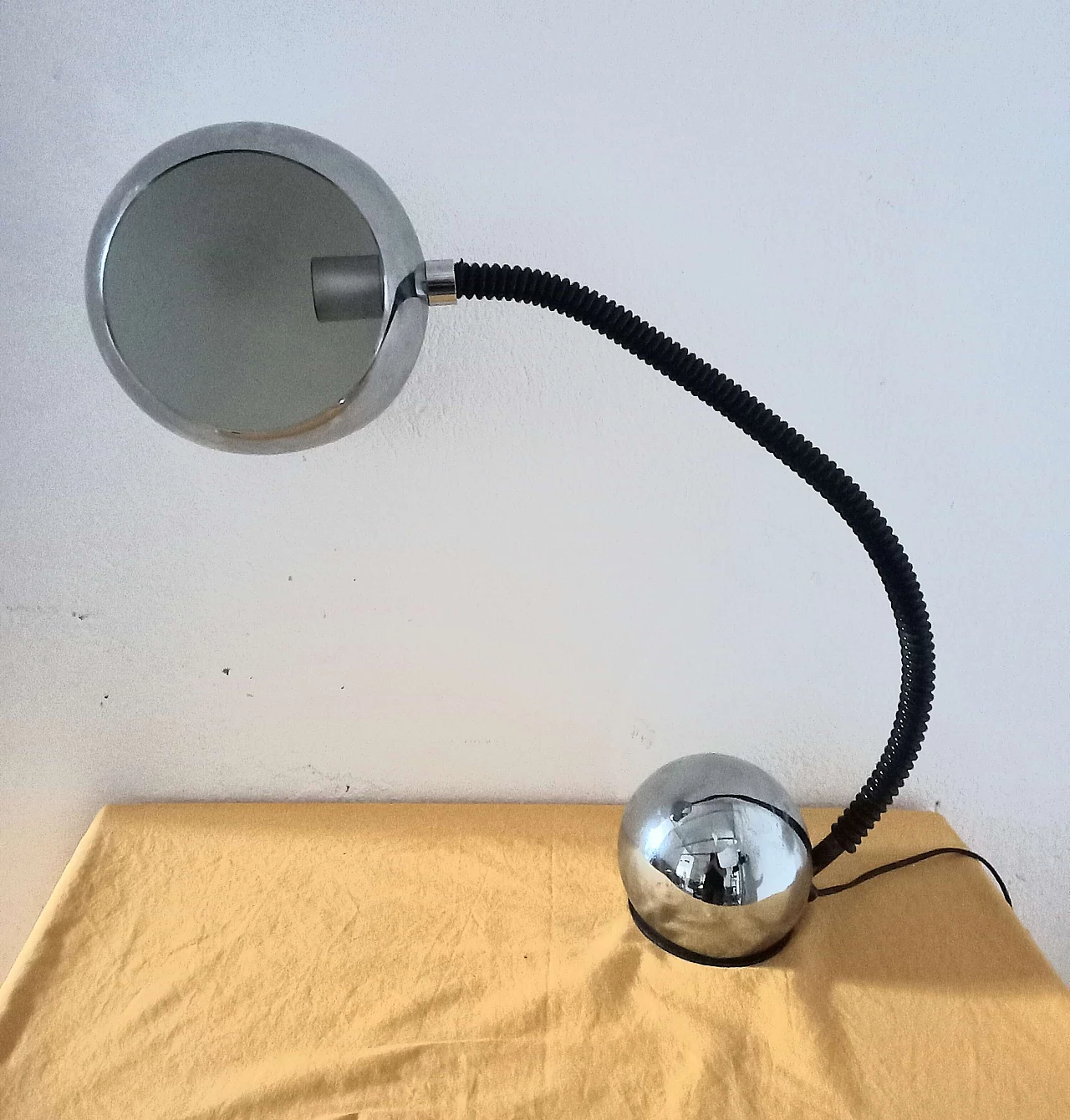 Metal and steel table lamp by Zonca, 1970s 5