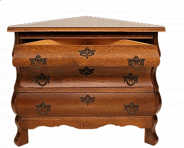 Corner oak chest of drawers, 1920s