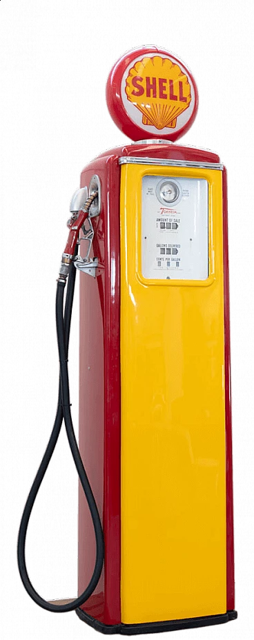 Shell petrol dispenser, 1950s