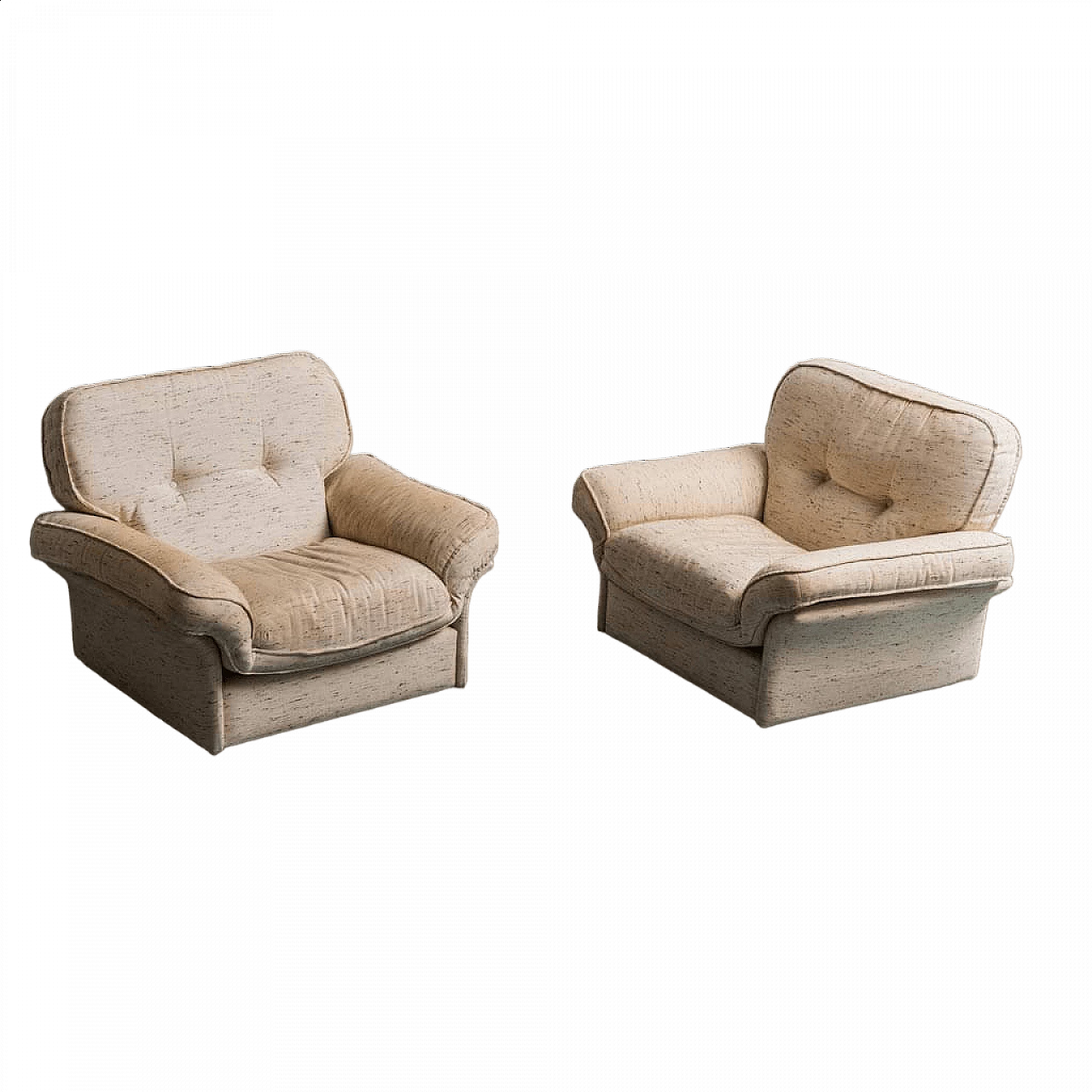 Pair of Soffio armchairs by Doimo Salotti, 1970s 13