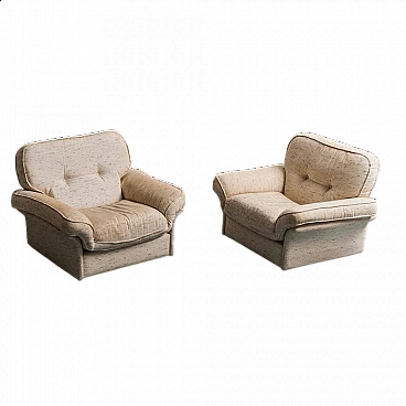 Pair of Soffio armchairs by Doimo Salotti, 1970s