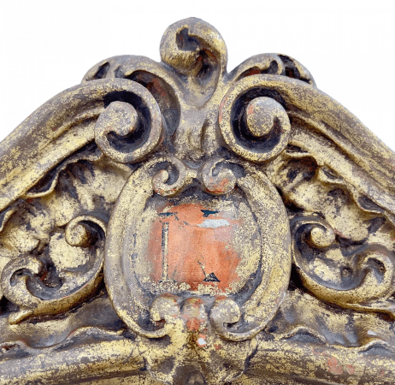 Specchio Stazione della Via Crucis in legno dorato, '700 2