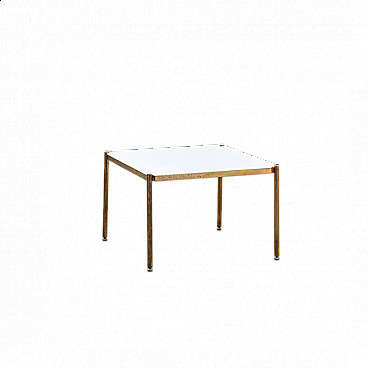 Metal and marble coffee table by Osvaldo Borsani for Tecno, 1950s