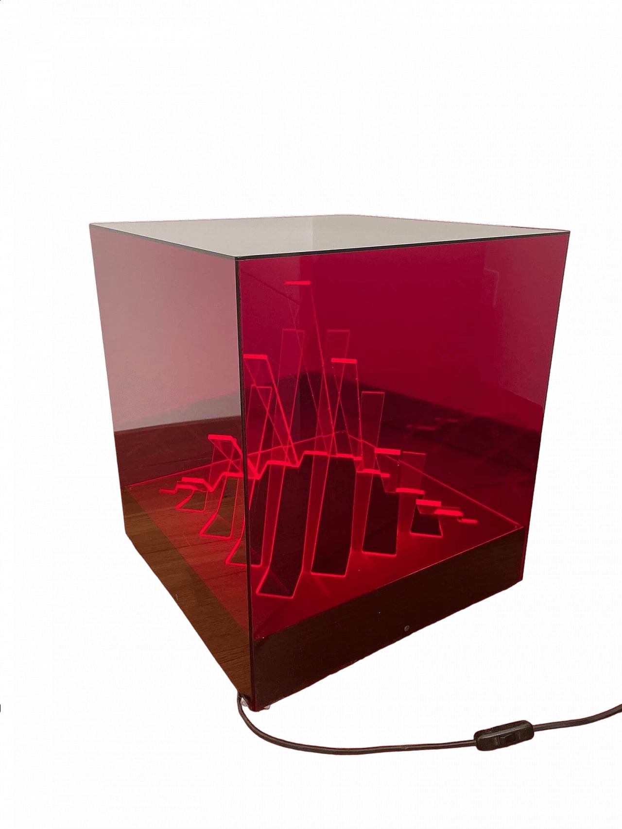 Lampada da terra Cubo di Teo di James Rivière per il Centro Ricerche Arte Industria Lissone, anni '60 9