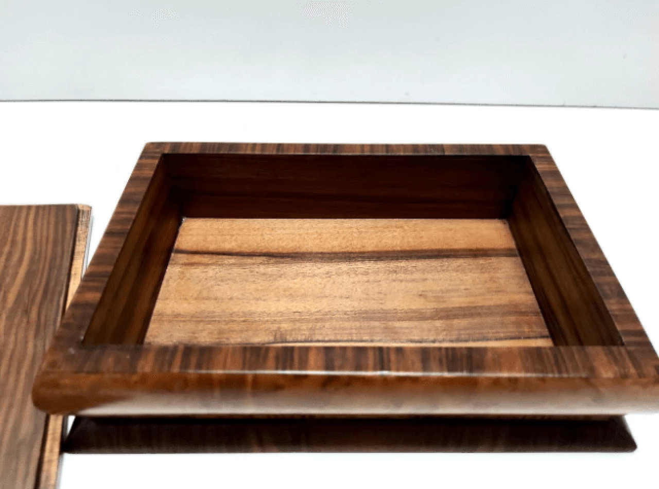 Art Deco walnut and walnut-root box, 1940s 8