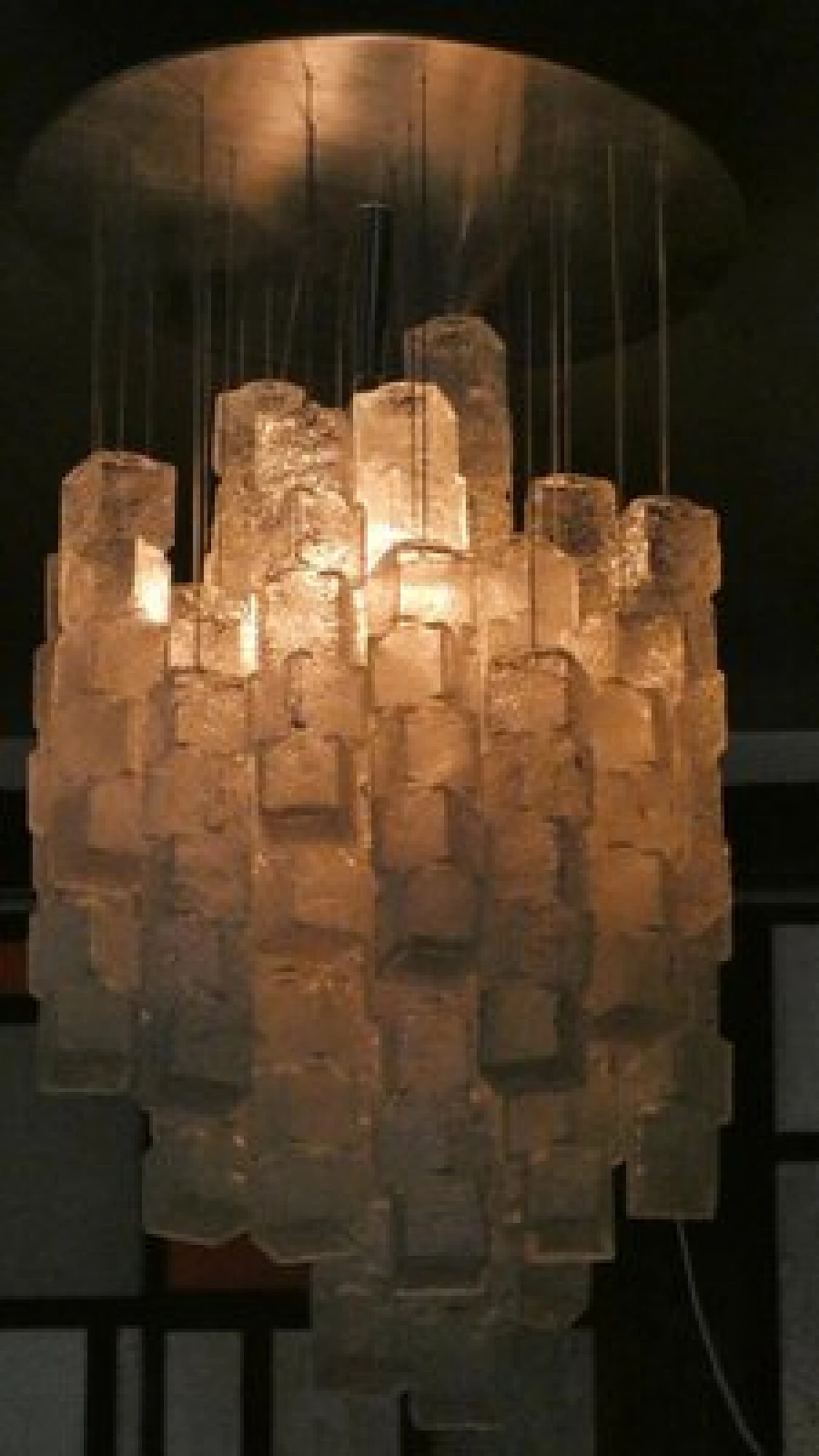 Murano glass chandelier by Zeroquattro for Fontana Arte, 1970s 4
