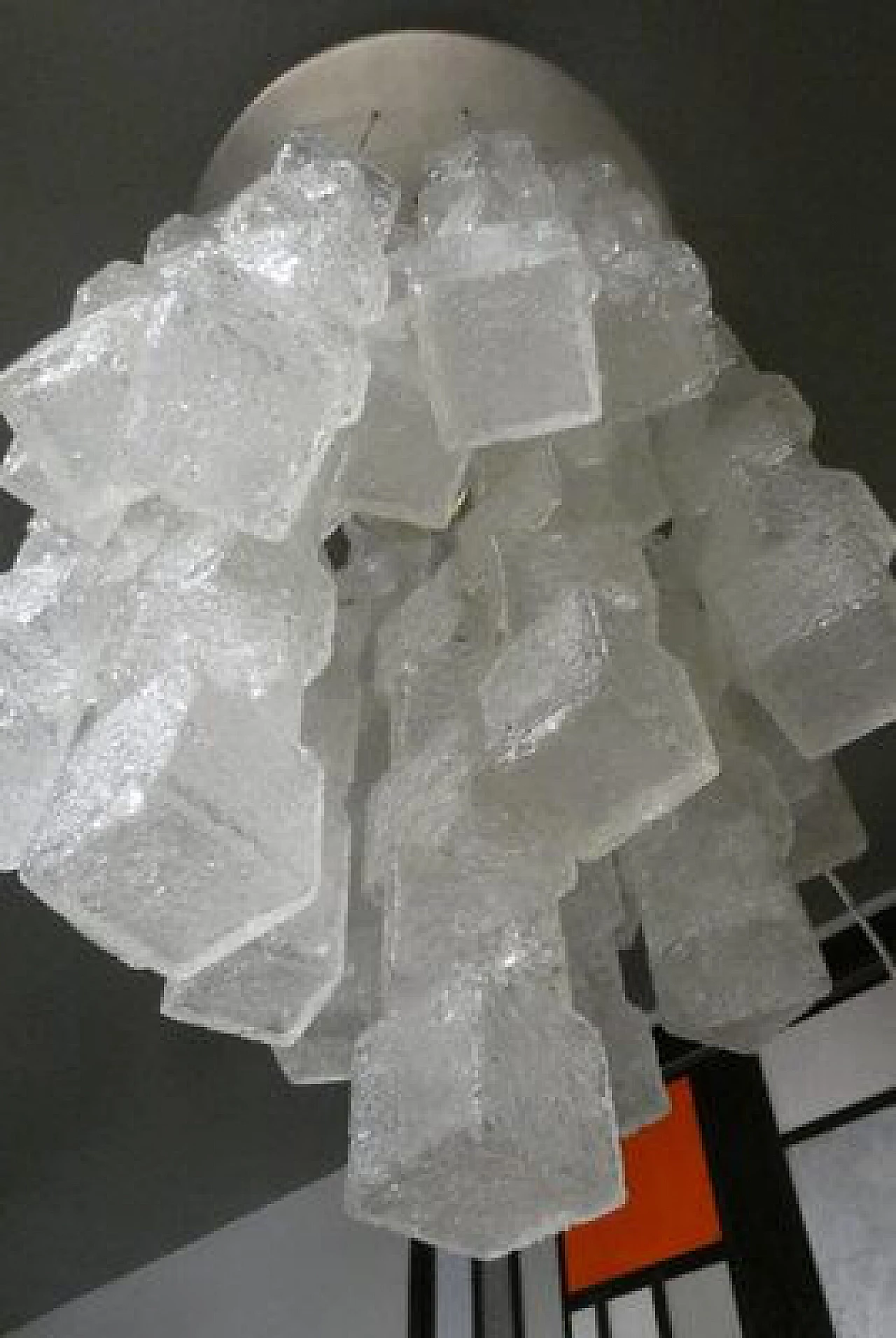 Murano glass chandelier by Zeroquattro for Fontana Arte, 1970s 11